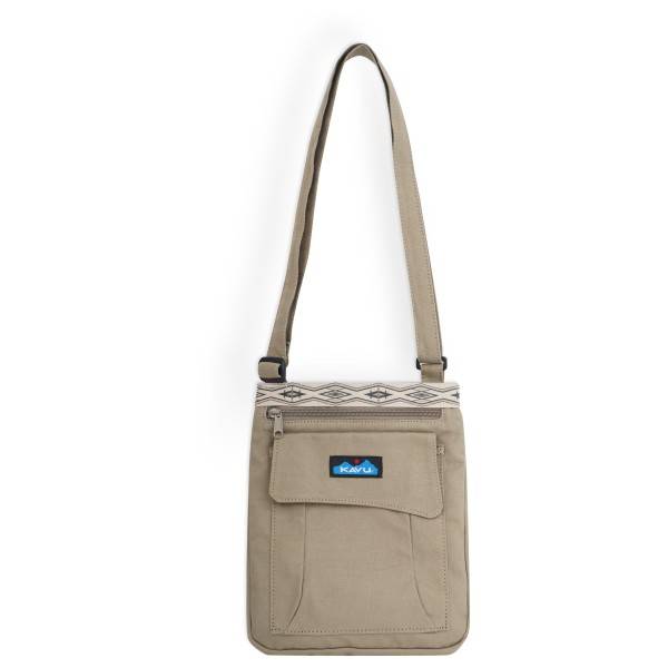 KAVU - Keeper - Axelväska beige/vit