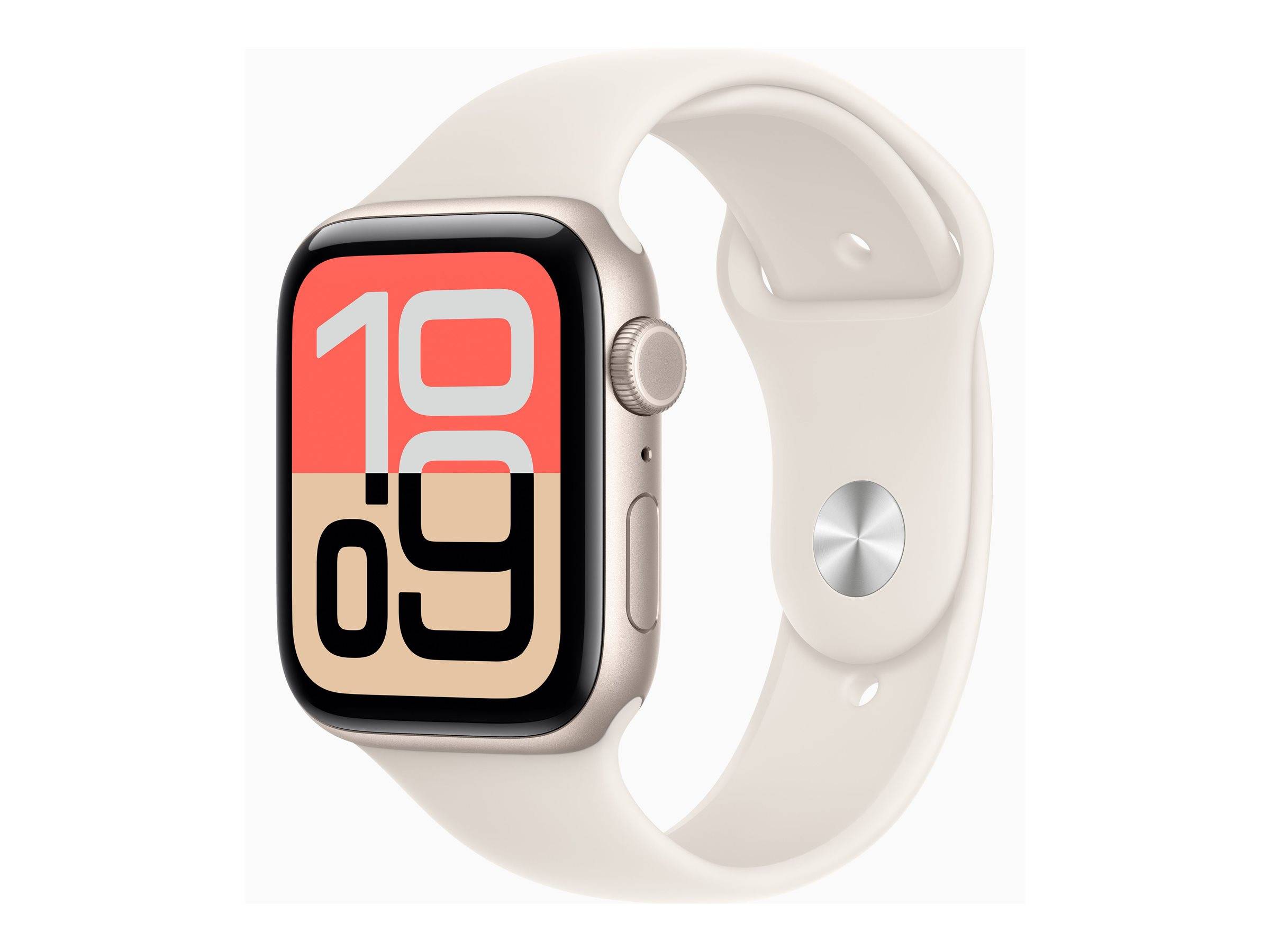 Apple Watch SE 3 (GPS + Cellular) 44 mm Fløde SmartWatch --> I externt lager, forväntat leveransdatum hos dig 05-04-2026