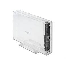 Delock External Enclosure for 3.5" SATA HDD with USB Type-C - Speichergehäuse - 3.5" (8.9 cm)