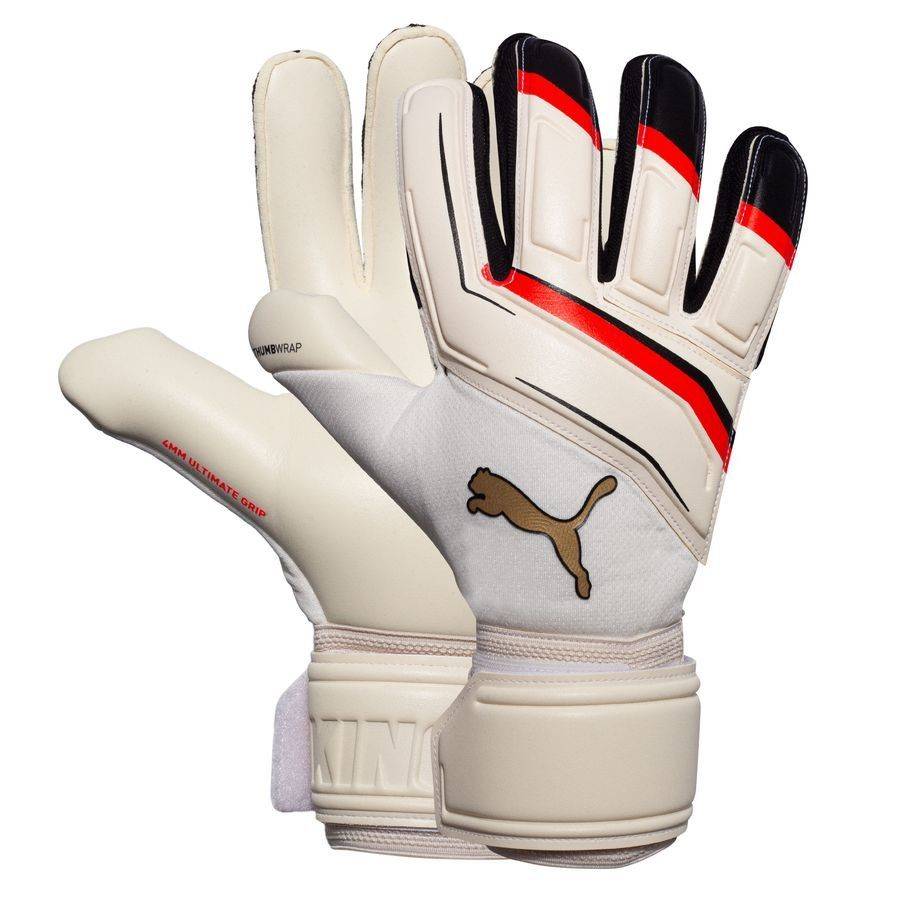 PUMA Målmandshandske King Pro RC The Arrival - Hvid/PUMA Sort/Rød.