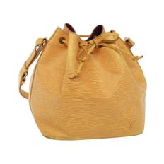 Louis Vuitton Vintage, Pre-owned, Dam, ONE Size, Läder, Förhandsägd Noe Bucket Bag M42224 Gul