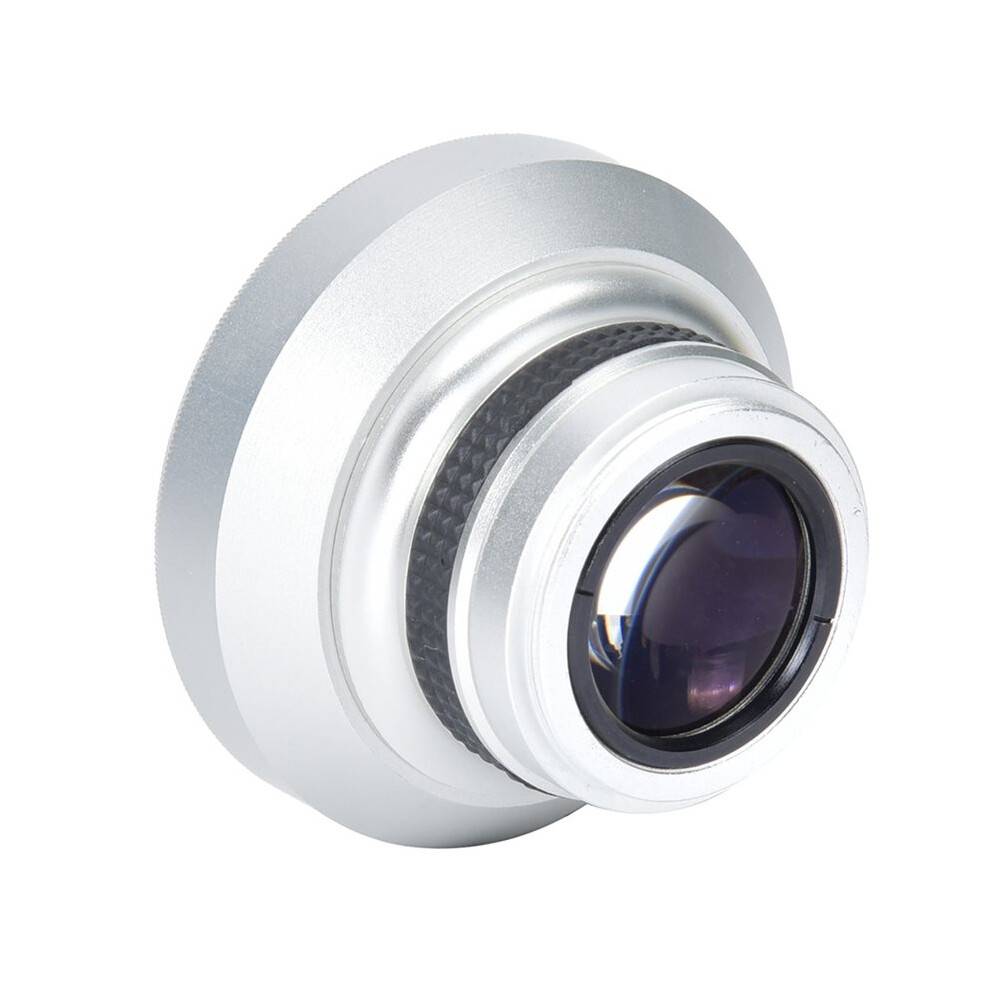 Silver 37mm 0.25X Super Fisheye Lens Universal Fit, 180 Wide Angle HD Optics for 37mm Cameras, Anti-Reflective Coating
