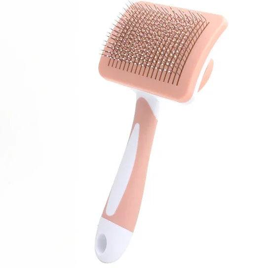 Stainless Steel Needle Comb for Pets - Cinnamon powder