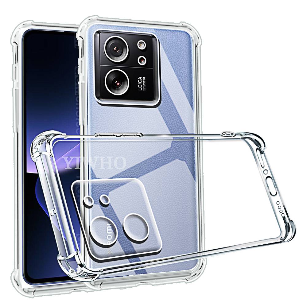 Shockproof Phone Case for Xiaomi 13T Pro 12T 11T 14T 12 11 Lite NE 5G Transparent Clear Silicone Soft TPU 13 12 11 T Back Cover