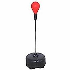 Fitness boxningssäck, punchingboll, boxningsträning, stående boxningssäck, 120–160 cm, höjdjusterbar stativlåda, speed-boll, stående boxningsboll för proffs och nybörjare (röd)
