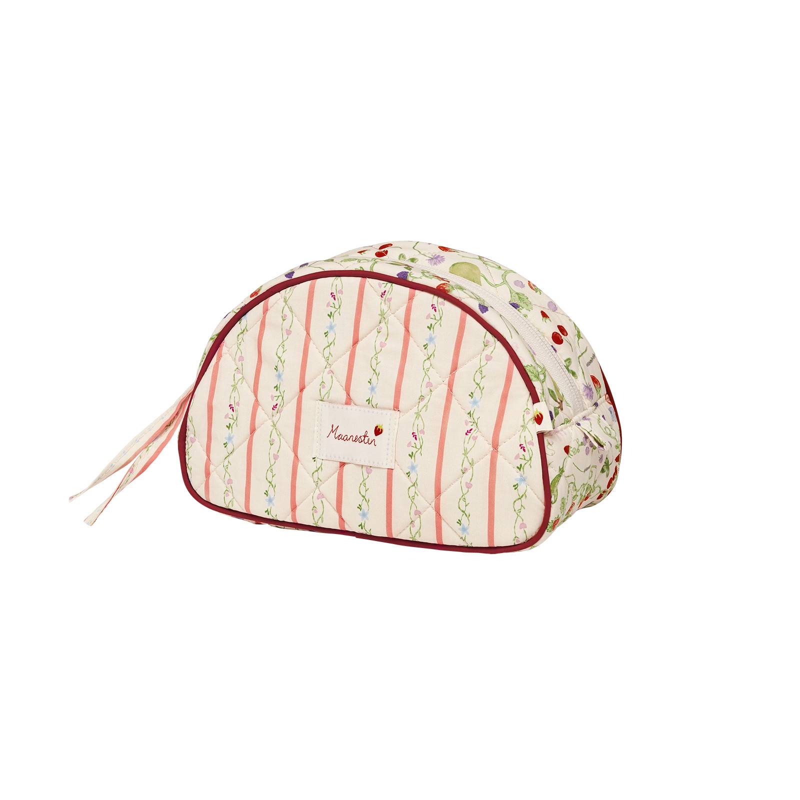 Maanesten - Makeup Taske Medium, Summer Stripes Peach.