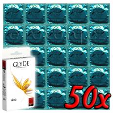 Glyde Ultra - Premium Vegan Condoms 50 pack - genomskinlig