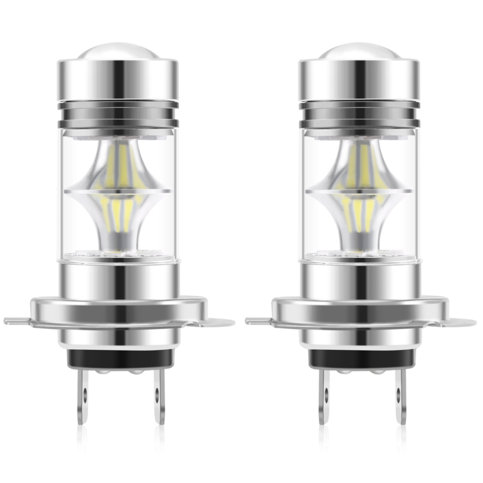 par højtydende LED H7 pære 100W 20LED tågelygte til biler