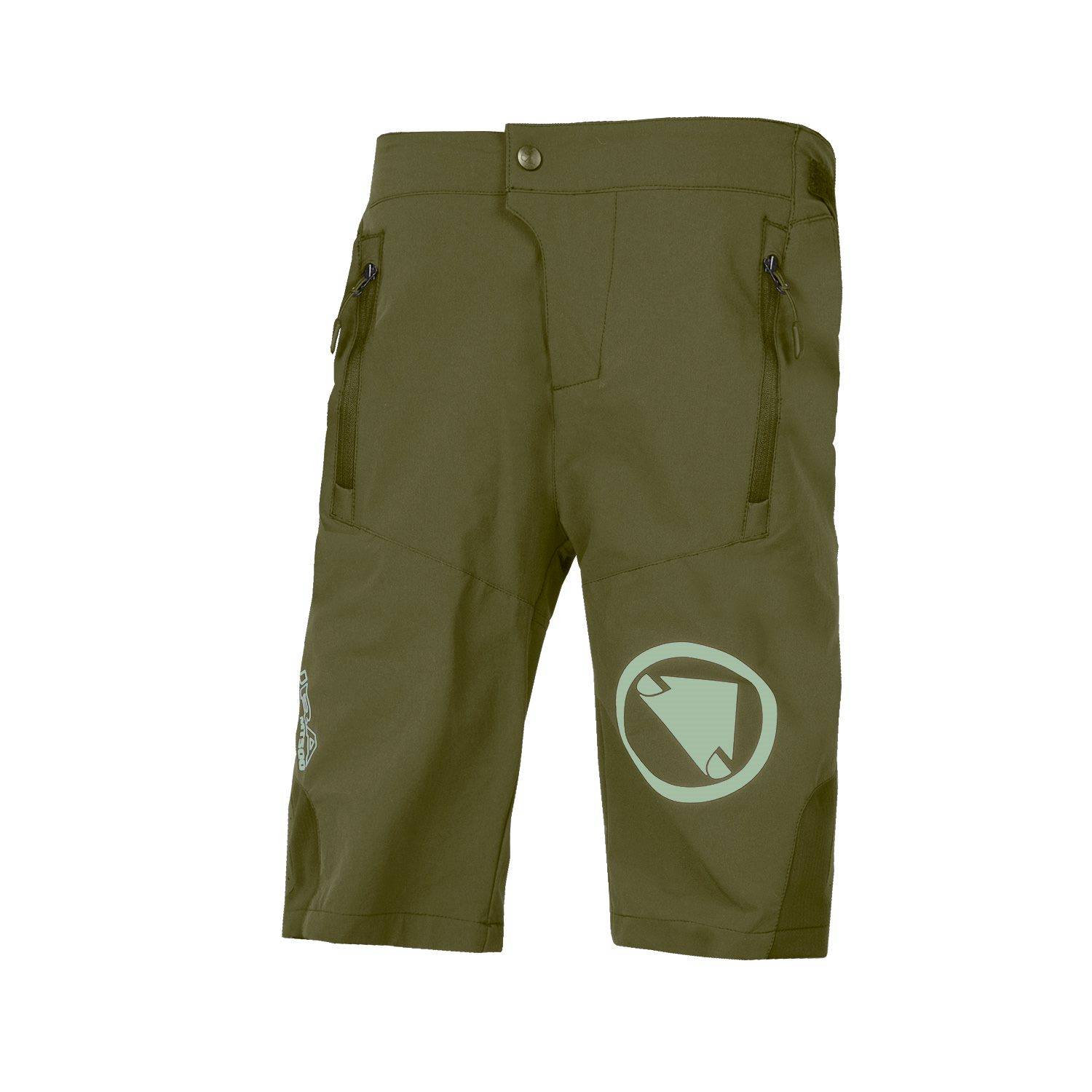 Endura MT500 Burner Junior MTB Cykelshorts Olivgrön - Storlek 7-8 år
