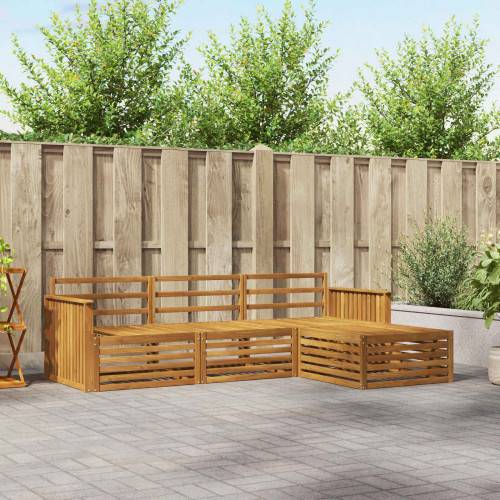 Utomhussoffset 4 pcs Naturfärg