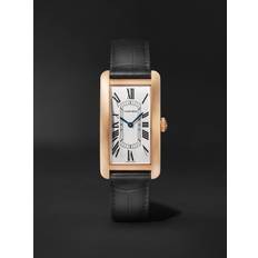 Cartier - Tank Américane Automatic 44.4mm 18-Karat Rose Gold and Alligator Watch, Ref. No. CRWGTA0134 - Men - White