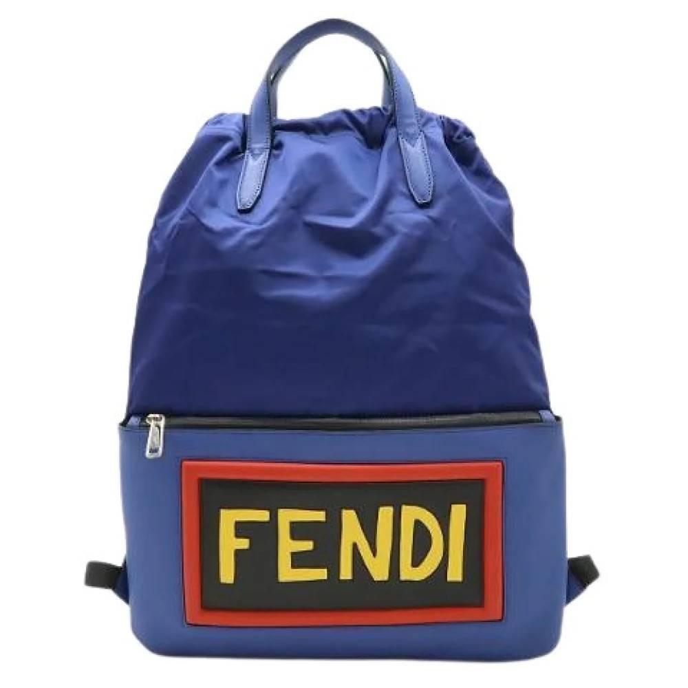 Fendi Vintage - Pre-owned Logo Dragskoväska Ryggsäck Vintage - Dam - ONE Size - Läder