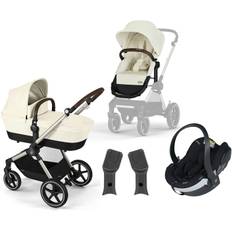 Cybex EOS Lux Duovagn inkl. BeSafe iZi Go Modular X2, Taupe/Seashell Beige