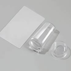 TEMU Transparent Silicone Nail Art Printing Set, French Design For Manicure Board Stamping Nail Polish Stamp Scraper And Nail Seal Plate