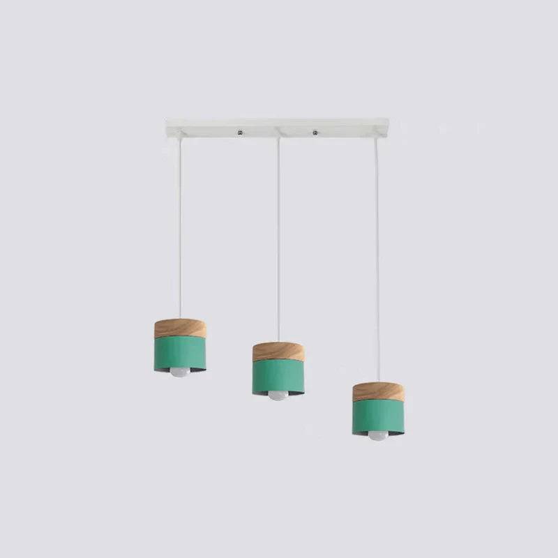 DesignBoîte Lampa - Elegant Morandi Taklampa för Varje Interiör - Grön / Varmvit / Rektangulär