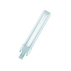Kompaktlysrör, Dulux S 2-Stav Kort, 9W, 600lm, 3000K, 10st, Osram