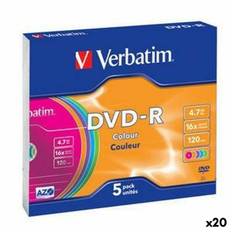 Verbatim Färgad DVD-R 4.7GB 16x - 5-Pack (20 Enheter)