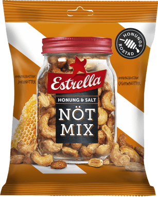 Estrella Nötmix Honung & Salt 175g
