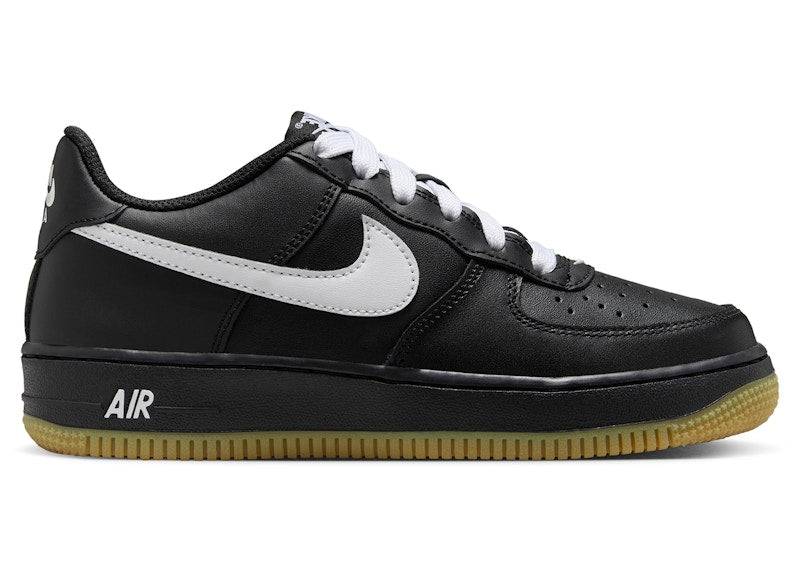 Nike Air Force 1 Low LV8 Black Gum Light Brown White (GS) - 32 / Standard