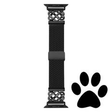 Stilfuld Flettet Nylon Magnetisk Rem til Apple Watch S9