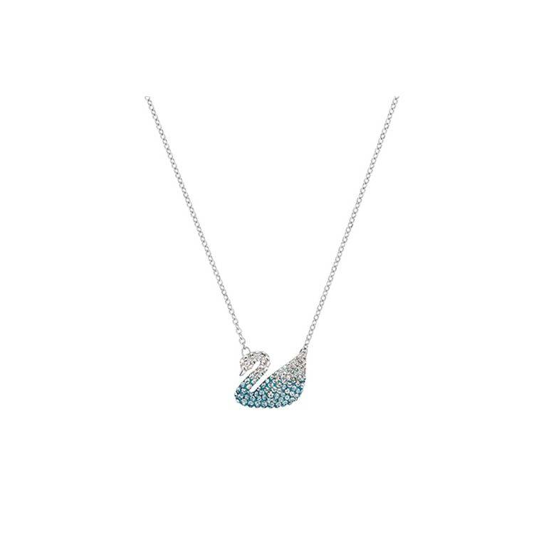 Swarovski Gradient Blue Swan Ikonisk Swan Kristallhalsband Damhalsband 5512095