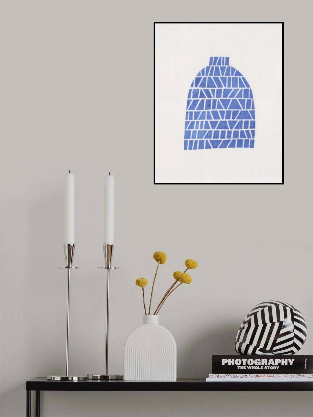 Linocut Vase #5 - 50x70 cm