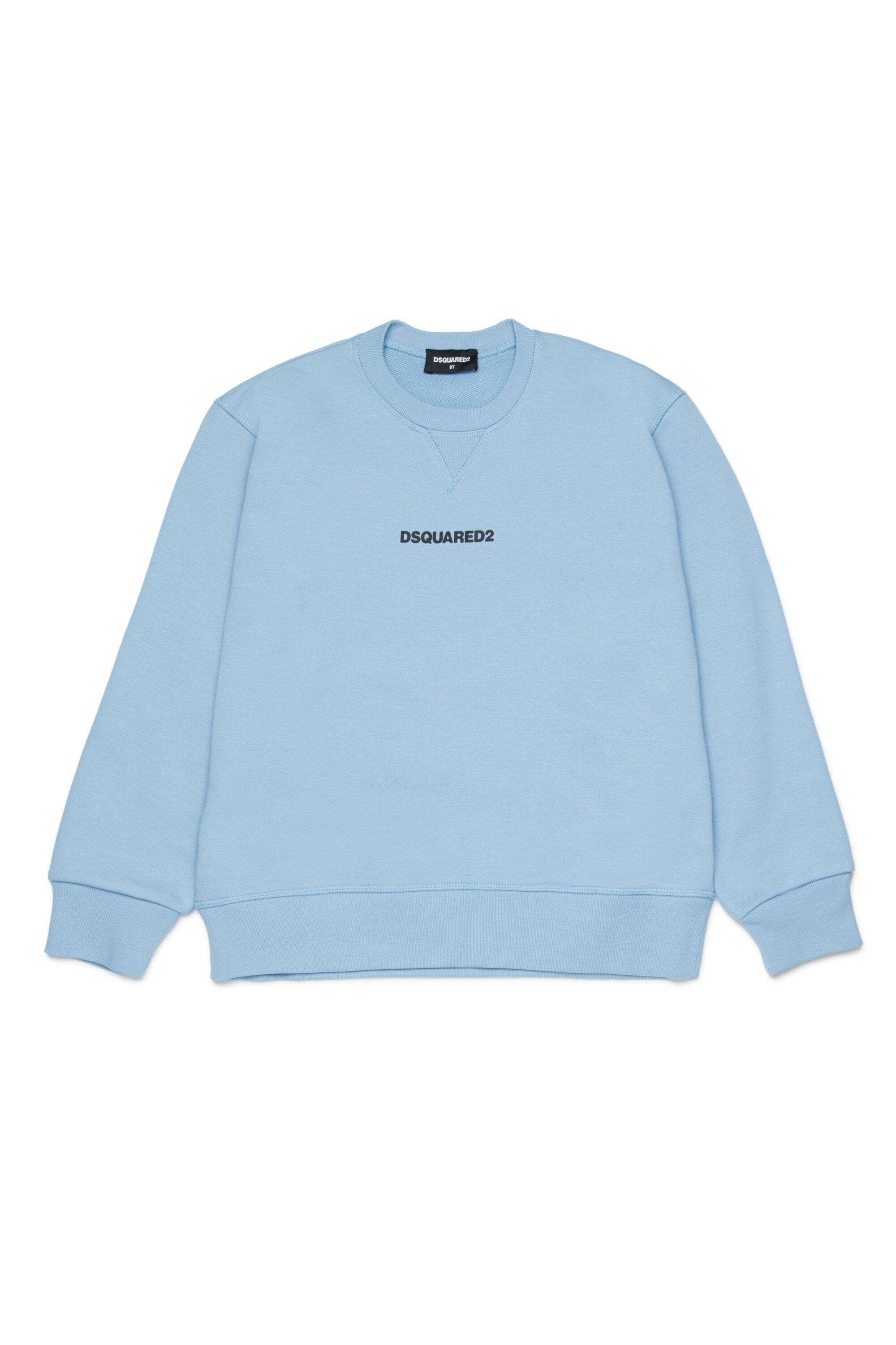 Dsquared2 for Kids - Felpa in cotone con logo - Blu