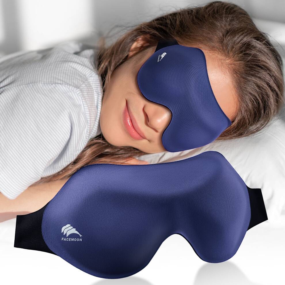 3D-lysblokerende sovemaske med trykaflastning