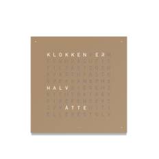 Qlocktwo - Qlocktwo Classic Stainless Steel Hazelnut, NO - Ure - Biegert & Funk - Brun