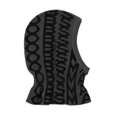 Marc Jacobs, Accessoarer, Dam, ONE Size, Svart Geometrisk Stickad Balaclava Mössa