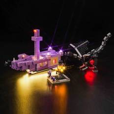 Led Licht Set für Lego Minecraft Der Enderdrache und das Endschiff 21264 (Nicht Lego), Led Beleuchtungs Set für Minecraft Lego The Ender Dragon and End Ship Kreative Spielzeug