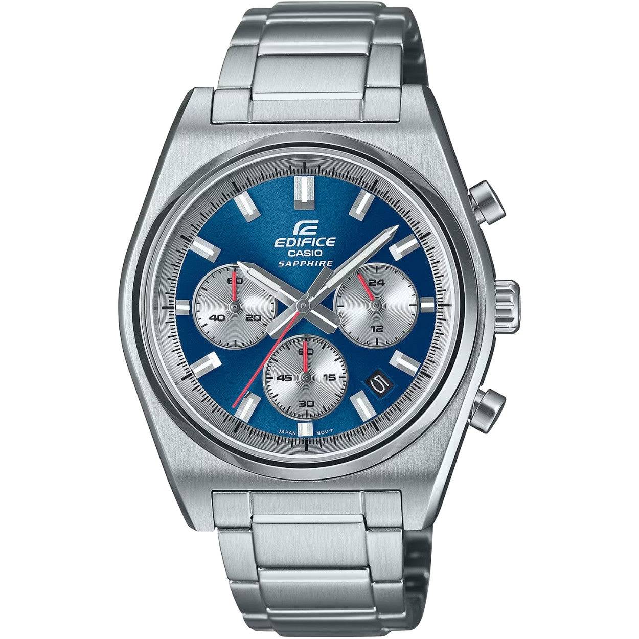 Casio Edifice EFB-730D-2AVUEF | Herrklocka med Blå urtavla | 40 mm | Quartz | Rostfritt stål | Armbandsur