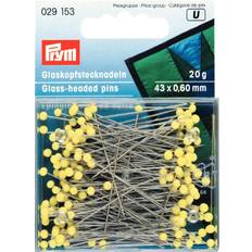 PRYM - Pin glashuvud 43 x 0,60 mm Gula 20 gram