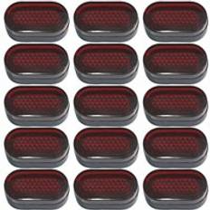 15 st elektrisk scooter bakljus ledde bakskärm lampskärm broms bak lampskärm för xiaomi m365 scooter skateboard