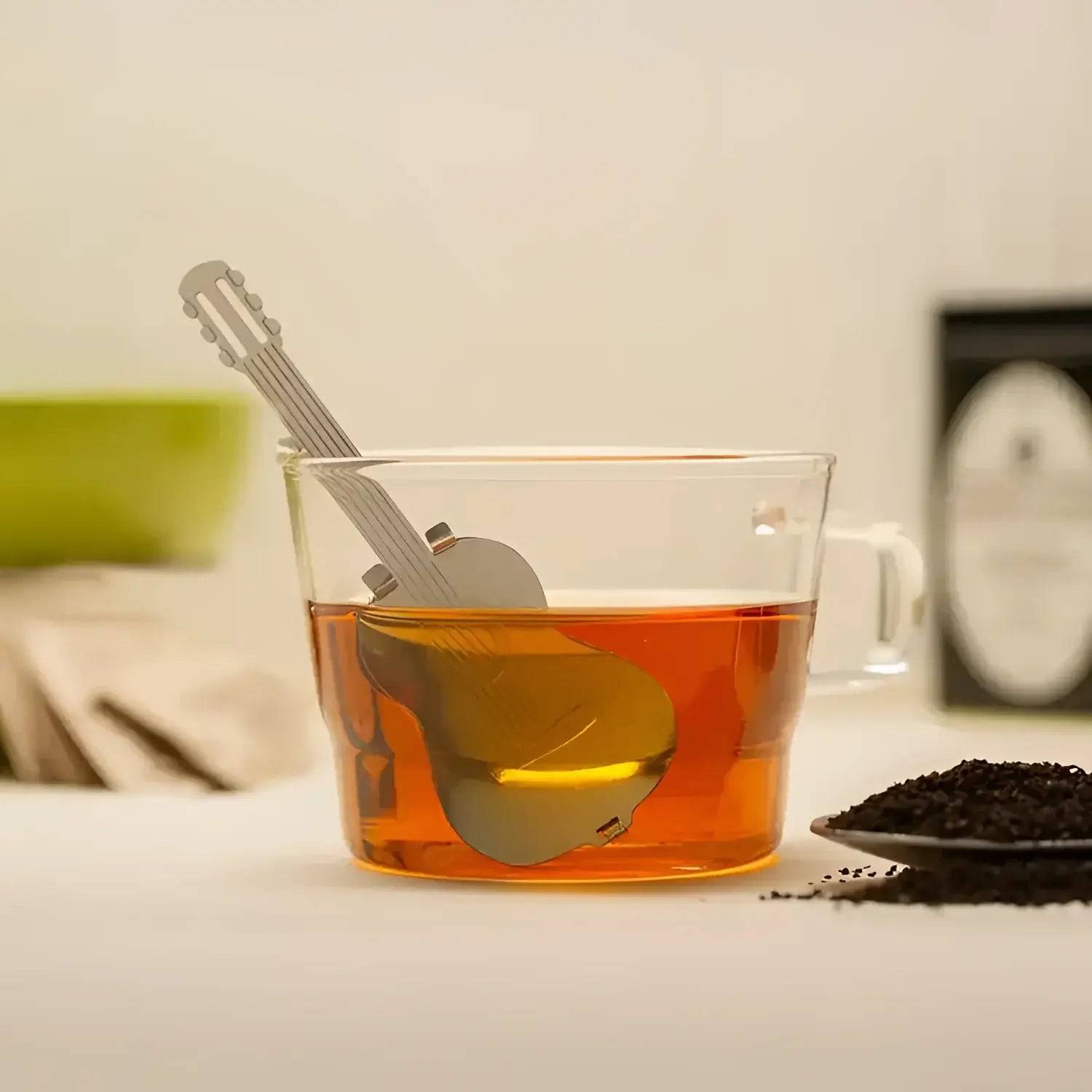 Guitar tea infuser
