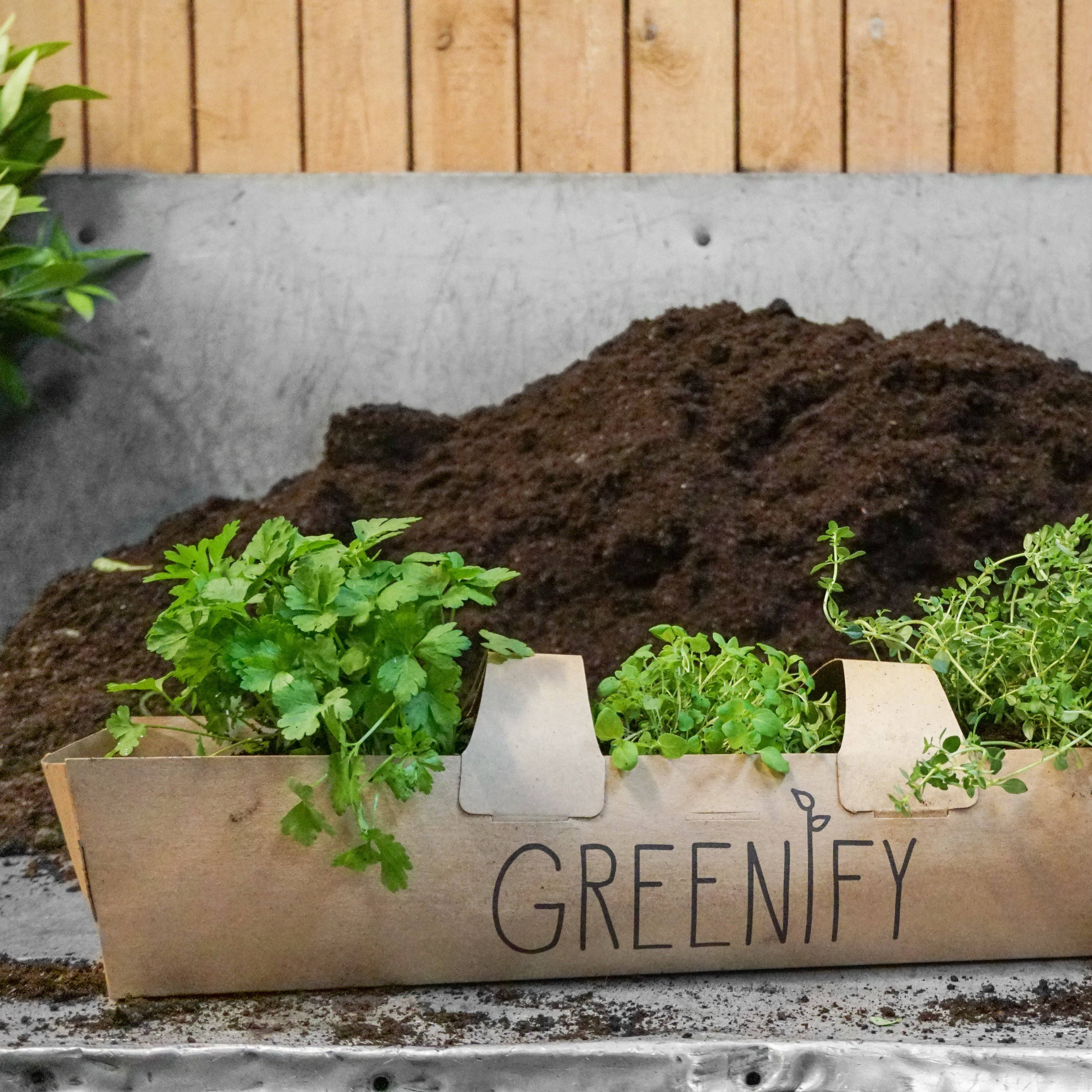 Altankasse til tre planter - Genfyld