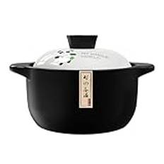 Casserole High-Temperature Ceramic Clay Pot Durable, Crack-Proof Stew And Soup Pot Gas Stoves Cooker Ideal for Clay Pot Rice And Slow Cooking | ()