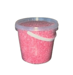 Färgat och smaksatt pärlsocker - Jordgubb, rosa. Popz