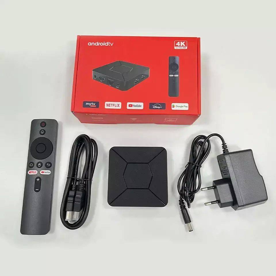 Best Q5 ATV UI Android Tv Box 4k android tv box Ip tv Dual Band Wifi 2GB 8GB Android 10 System 4k HD BT Voice remote control