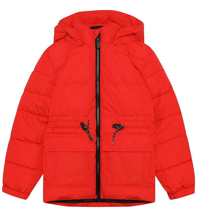 Color Kids Dynejakke - Poppy Red - Color Kids - 5 år (110) - Dunjakke