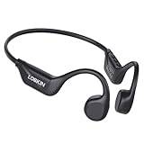 LOBKIN benlednings hörlurar Bluetooth 5.4, öppna öronhörlurar trådlösa med mikrofon, IPX5 vattentäta sporthörlurar för löpning, gymträning, skidor, cykling