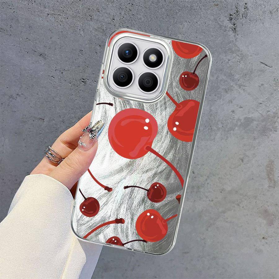 Soft Shell Phone Case for Honor X7b X9c X8c X8a 200 Pro X9b X9a X8b 200 400 Lite Beautiful Cherry Pattern