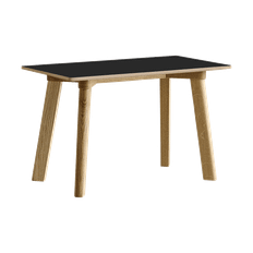 HAY CPH215 Deux 2.0 bänk 75 cm Black laminate-lacquered oak - Svart