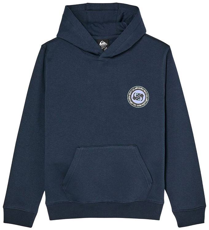 Quiksilver Hoodie - Grafik - Dark Marinblå m. Tryck - Quiksilver - 14 år (164) - Hoodie
