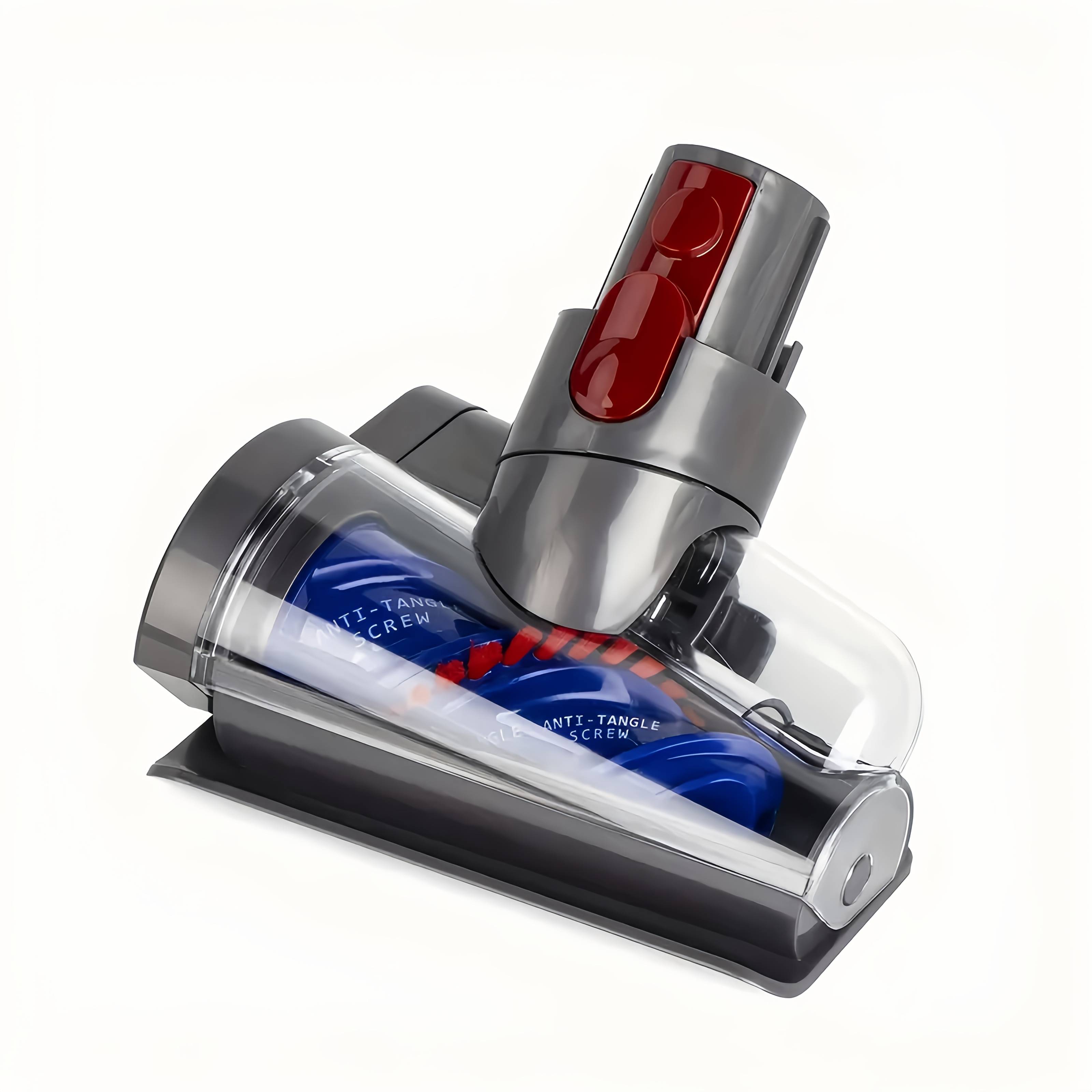 TEMU Mini Motorized Brush Head For V7 V8 V10 V11 V15 Cordless Vacuum Cleaner Anti- Head