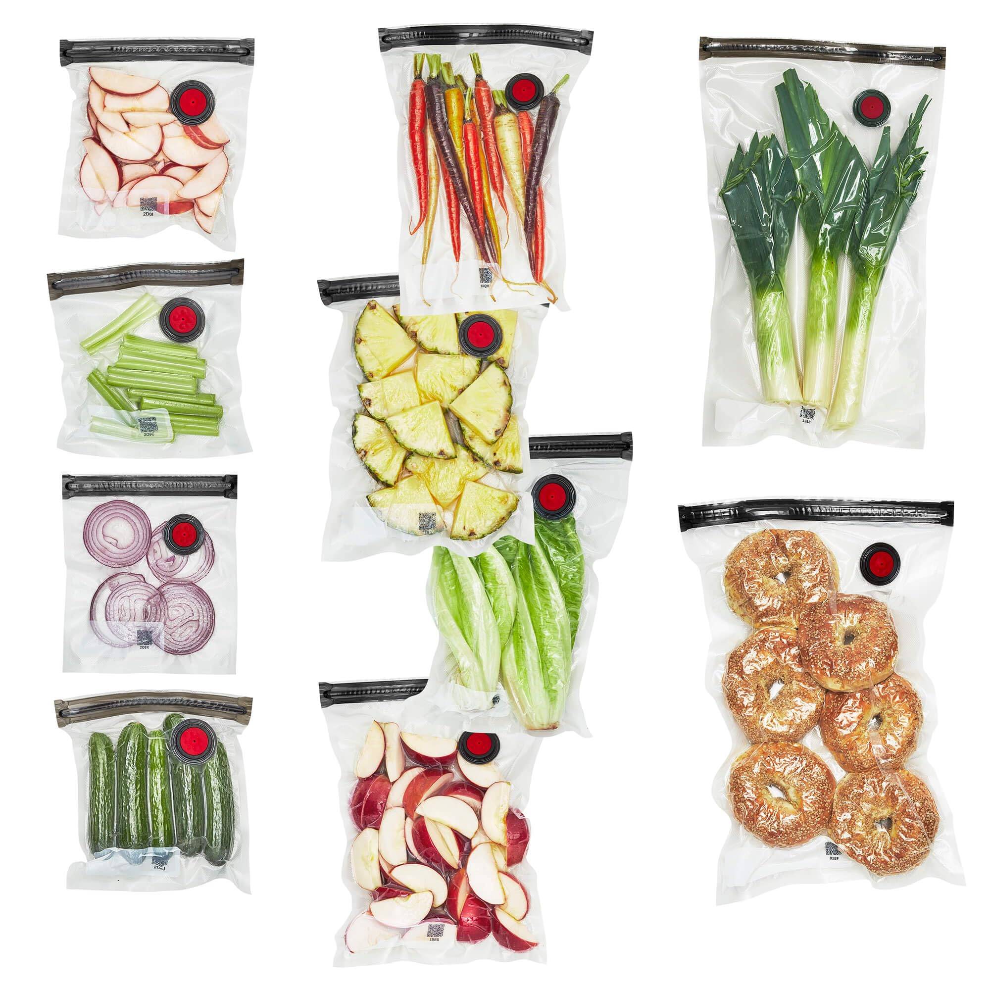 ZWILLING Fresh Save 10 Pieces Assorted Sizes Vacuum Sealer Bags Sous Vide Cooking Bags Meal Prep & ren