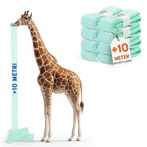 LillOne 8 XXL-Refiller 10,5 m – Kompatibel med Blöjhinkar TOMMEE TIPPEE, ANGELCARE, LITTER LOCKER och Fler – Extra Långa, Hög Densitet, Luktblockering