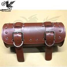 Brunt pu läder moto atv terränggående dirt pit cykel motocross tail bag cruise motorcykel väskor för harley davidson moto sadelväska