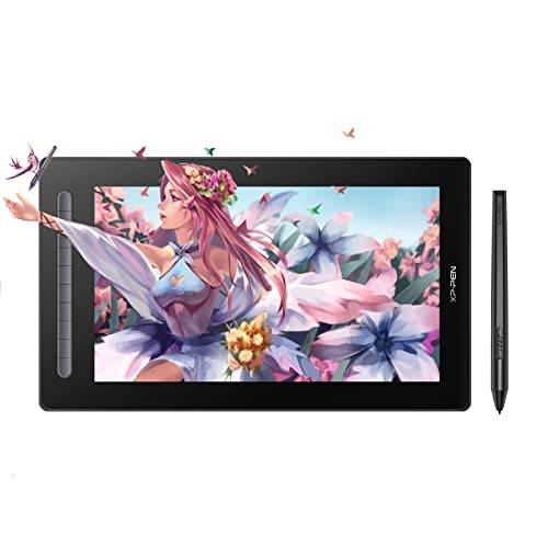 XP-PEN Artist 16 2. generationen grafisk bricka 15,4 tums grafikskärm, X3 smart chippenna med 10 snabbåtkomstknappar, 127 % sRGB färgutrymme, ritdisplay för skissning, teckning svart