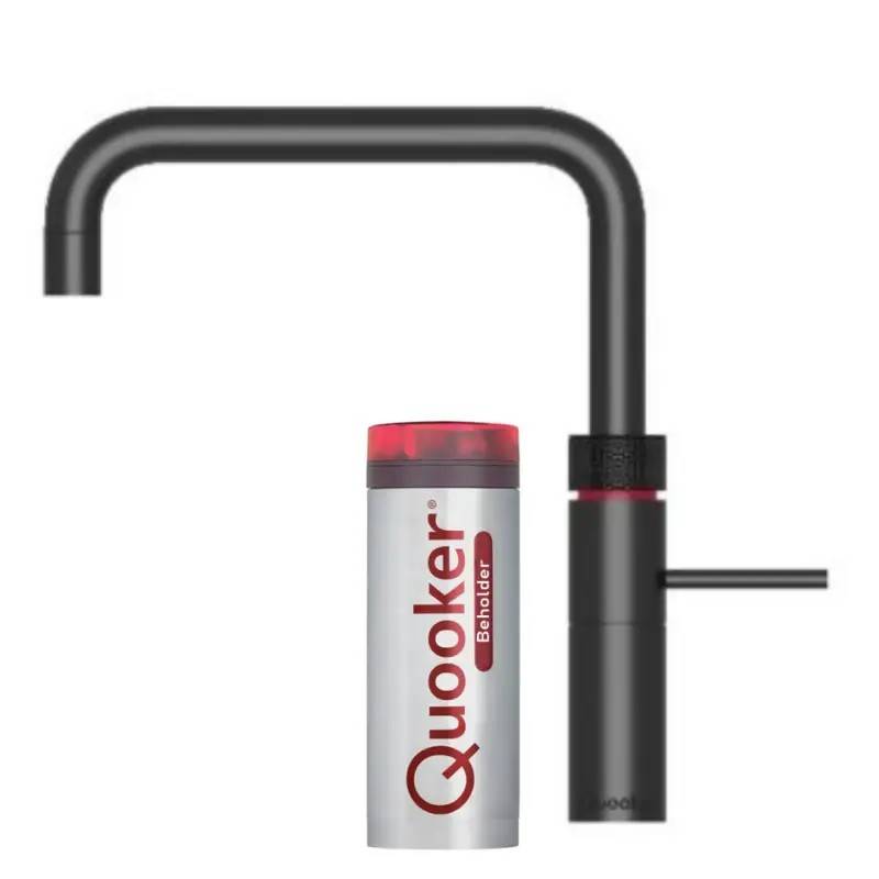 Quooker Fusion Square sort, inkl. Pro3 beholder